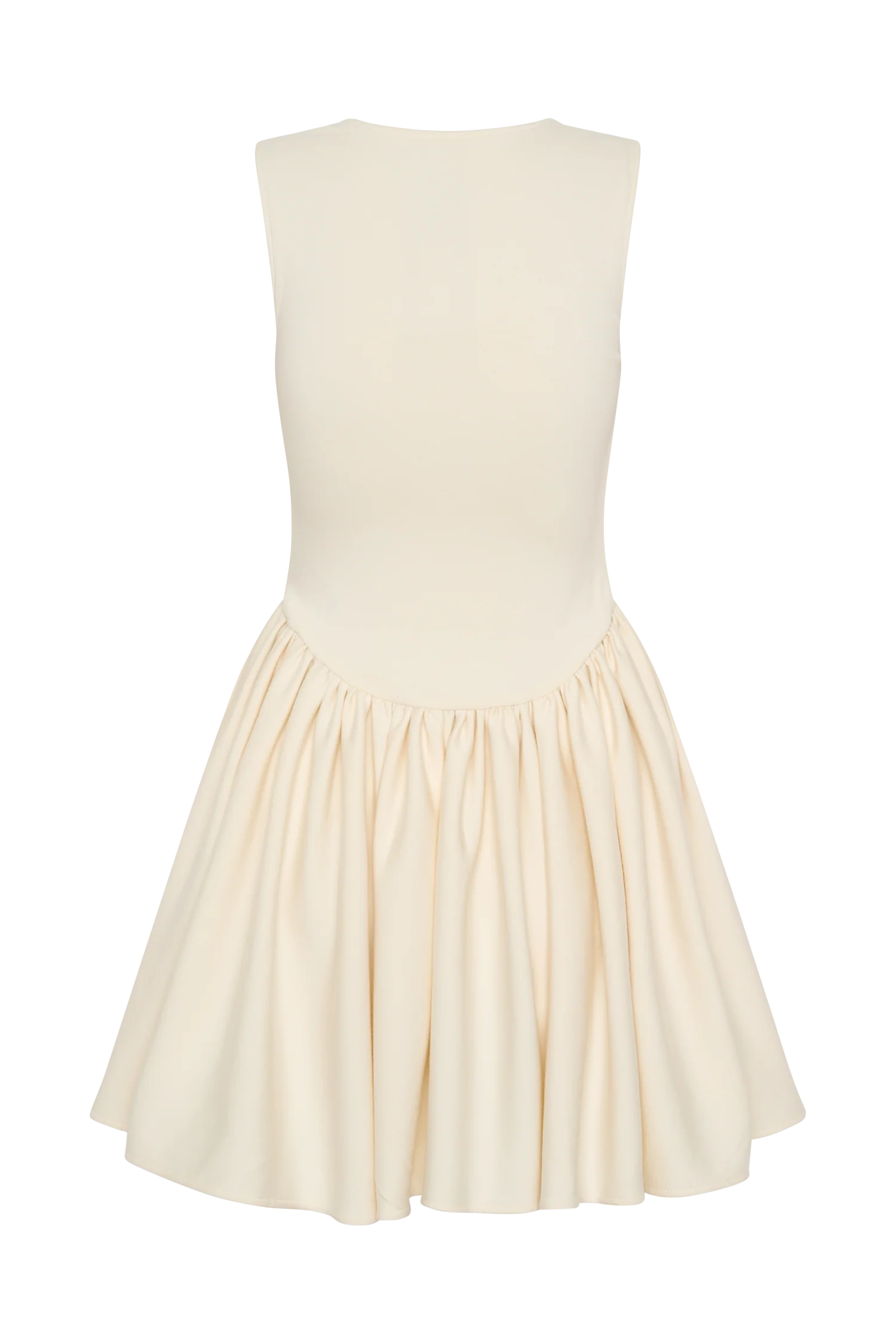 Sharon Scuba Jersey Mini Dress - Ivory