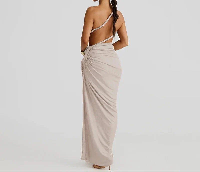 MARU One Shoulder Sexy Maxi Dress